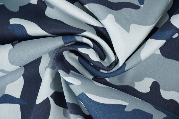 Camouflage Denim Blau