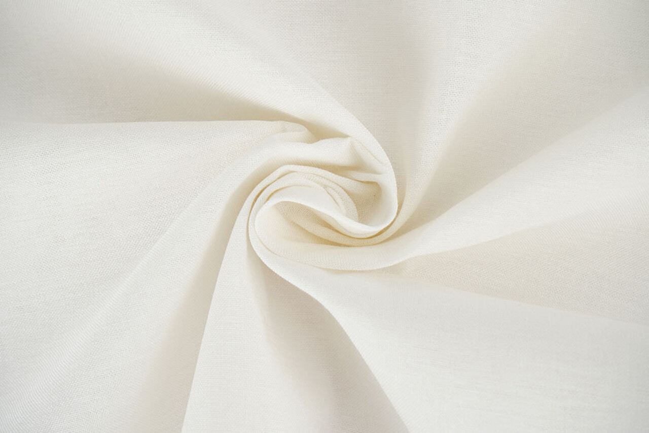Écru Non Blanchi Étamine de Coton 130 Cm Blanc Cassé Écru Non Blanchi Étamine de Coton 130 Cm Blanc Cassé