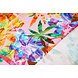 Cotone Jersey Foglie Cato Rosa Cotone Jersey Foglie Cato Rosa