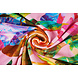 Cotone Jersey Foglie Cato Rosa Cotone Jersey Foglie Cato Rosa