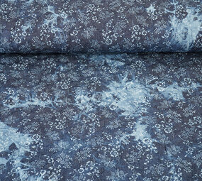 Bedrukte Crinkle Jeans Camille