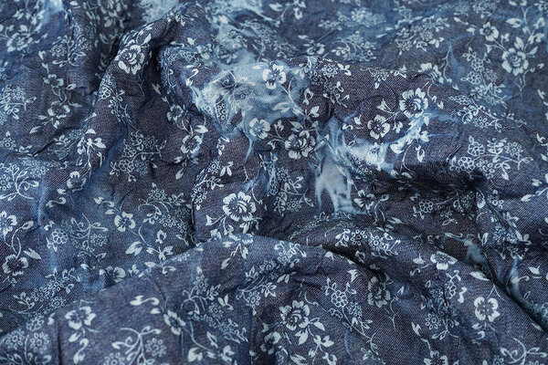 Stampata Effetto Stropicciato Denim Camille Stampata Effetto Stropicciato Denim Camille