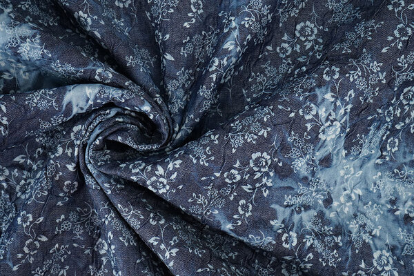 Bedruckte Crinkle Jeans Camille