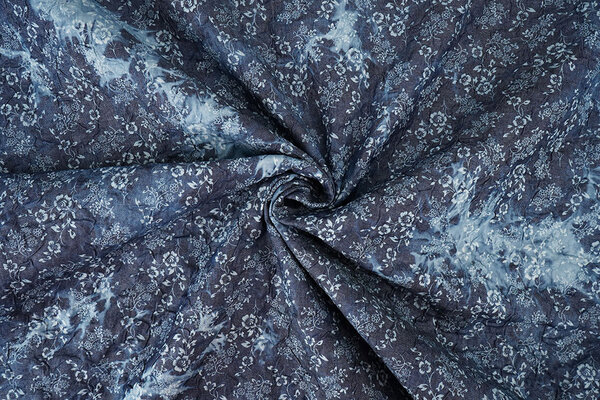 Bedrukte Crinkle Jeans Camille