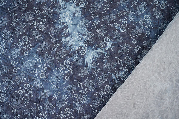 Bedruckte Crinkle Jeans Camille