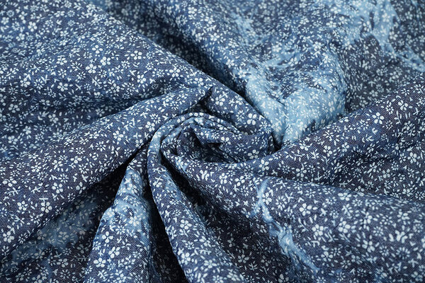 Stampata Effetto Stropicciato Denim Elize