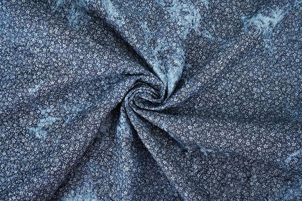 Estampada Arrugado Denim Elize