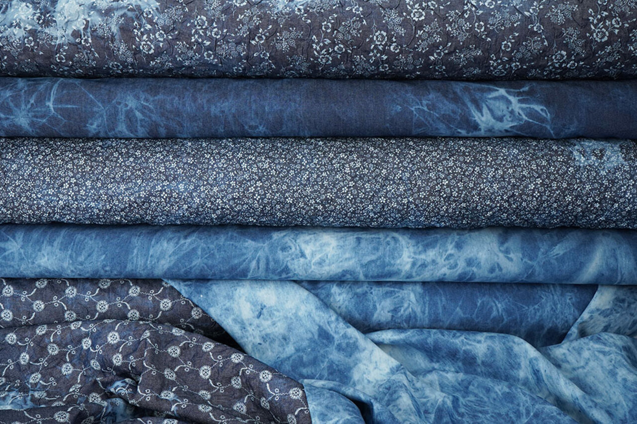 Stampata Effetto Stropicciato Denim Josephine Stampata Effetto Stropicciato Denim Josephine