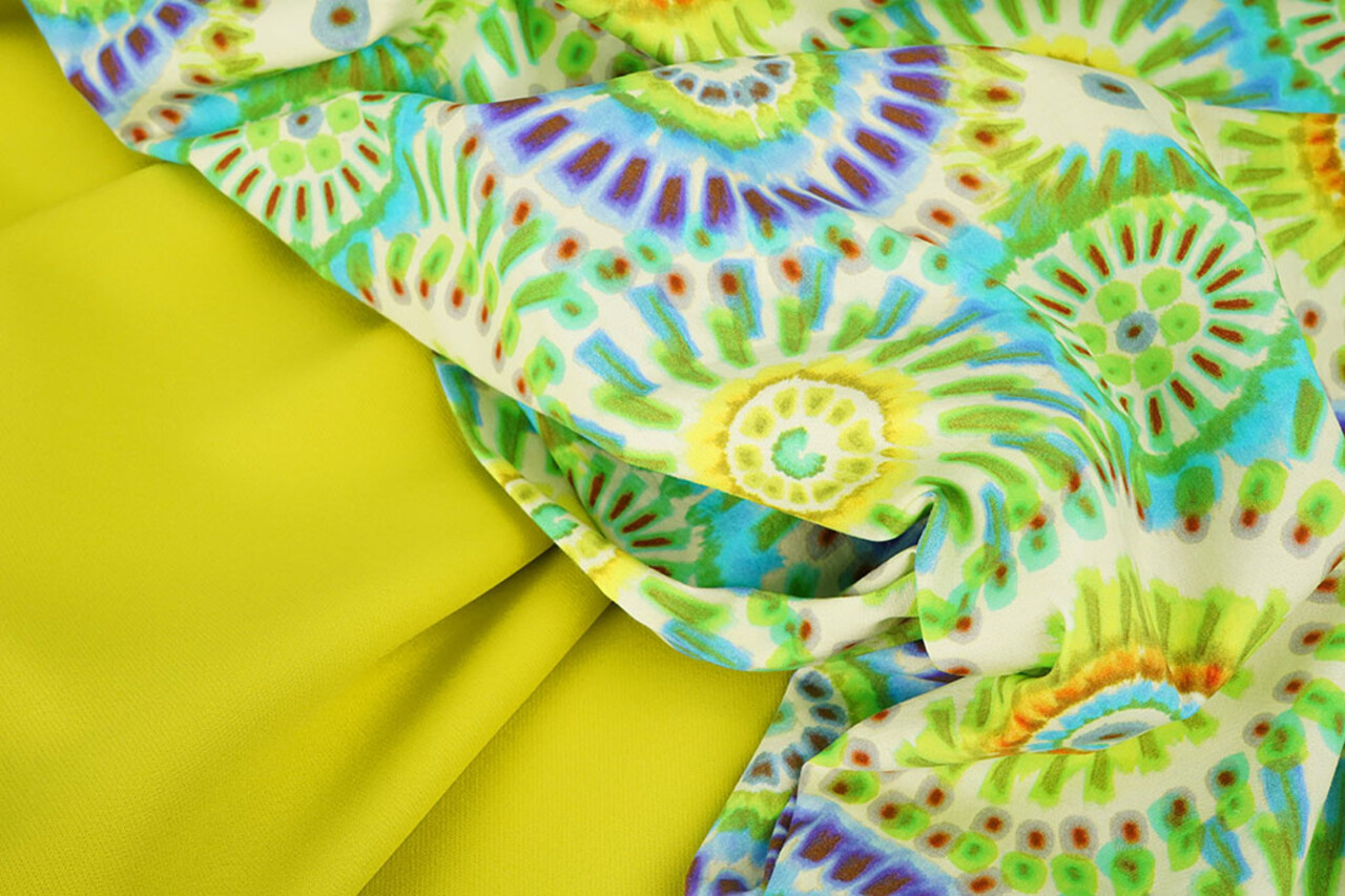 Stretch Katoen Bowien Groen