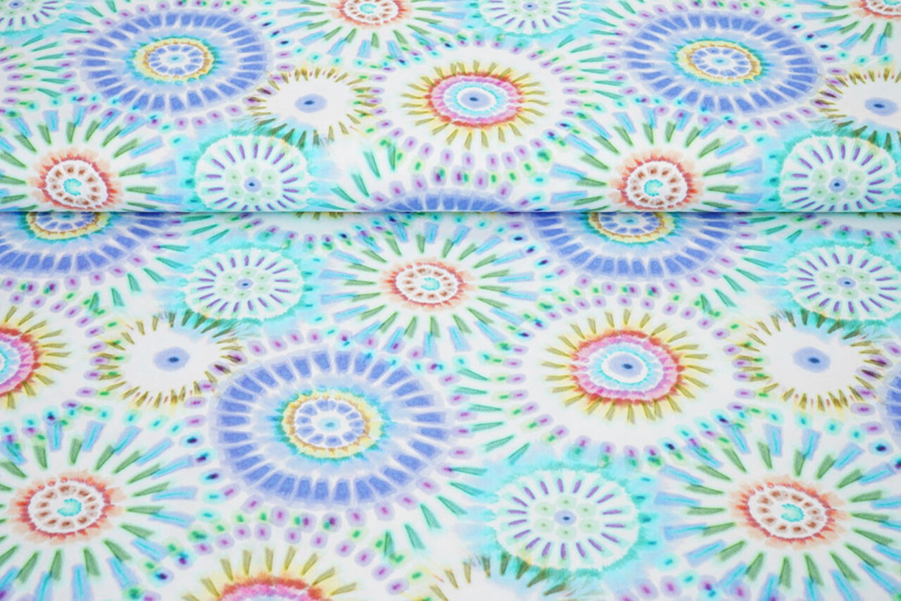 Algodón Elástico Bowien Lila Azul Algodón Elástico Bowien Lila Azul