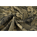 Viscosa Jacquard Vintage Palmera Hojas Army Verde