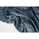 Viscosa Jacquard Vintage Palm Leaves Blu Denim Viscosa Jacquard Vintage Palm Leaves Blu Denim