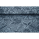 Viscosa Jacquard Vintage Palmera Hojas Denim Azul Viscosa Jacquard Vintage Palmera Hojas Denim Azul