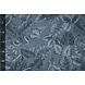 Viscosa Jacquard Vintage Palmera Hojas Denim Azul Viscosa Jacquard Vintage Palmera Hojas Denim Azul