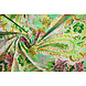 Stretch Cotone Ceylin Verde Mare - Rosa Stretch Cotone Ceylin Verde Mare - Rosa