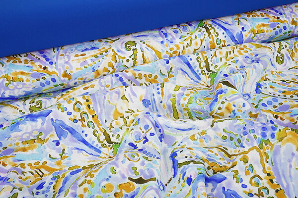 Linnenlook Viscose Stretch Cilia Multi 1