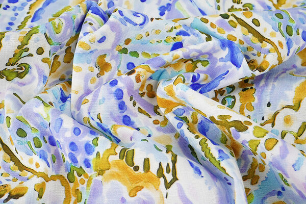 Effetto Lino Viscosa Stretch Cilia Multicolore 1 Effetto Lino Viscosa Stretch Cilia Multicolore 1