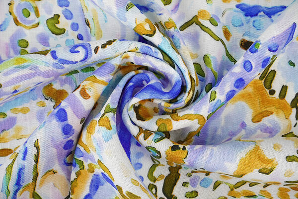 Linnenlook Viscose Stretch Cilia Multi 1