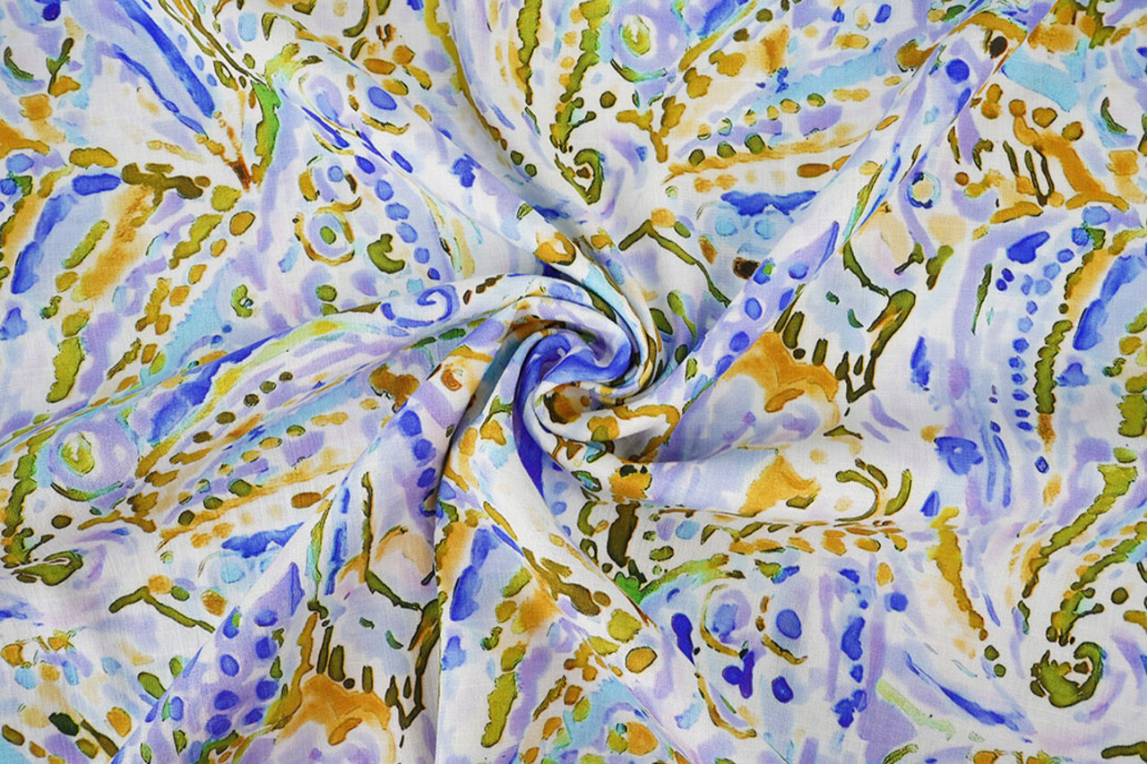 Linnenlook Viscose Stretch Cilia Multi 1