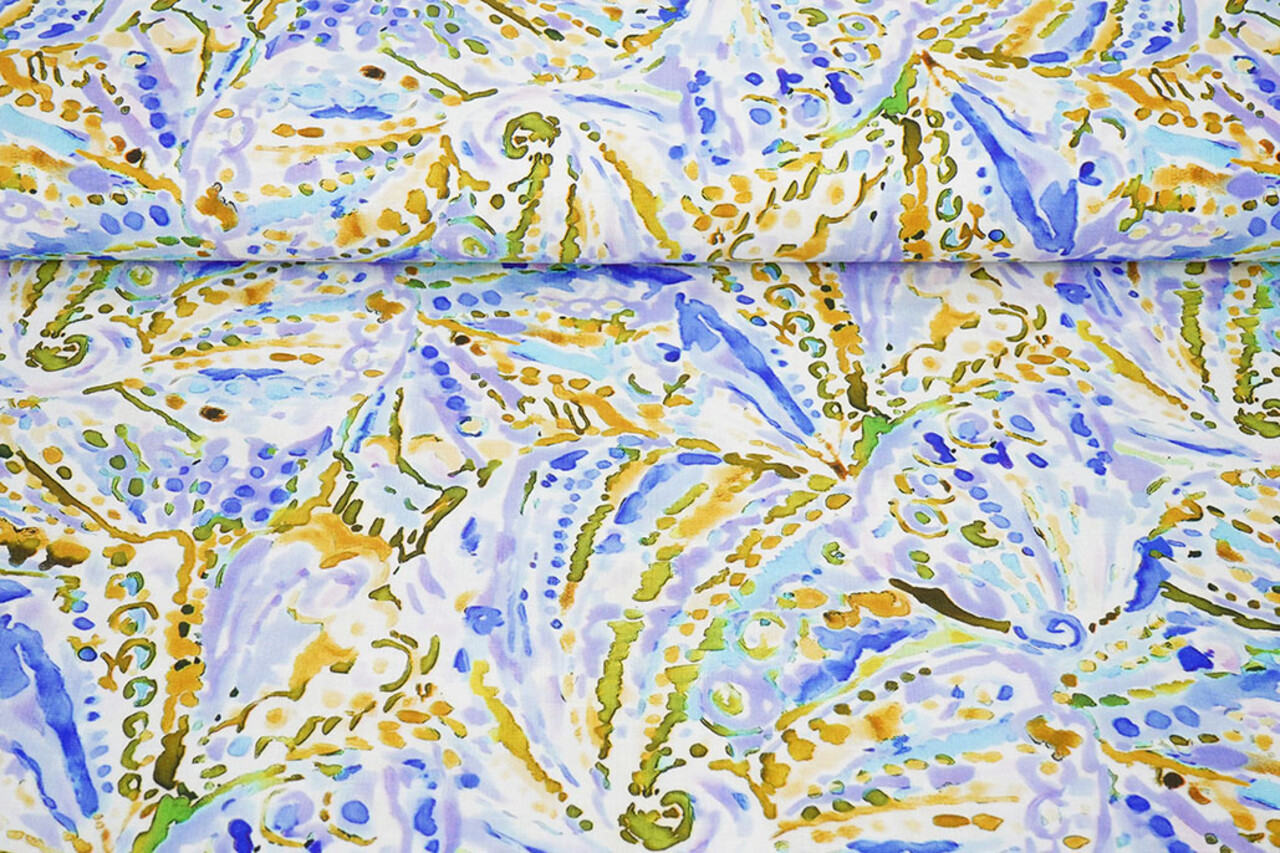 Linenlook Viscose Stretch Cilia Multi 1