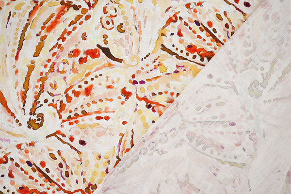 Leinenoptik Viskose Stretch Cilia Multi 2