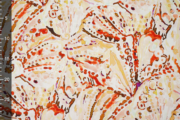 Leinenoptik Viskose Stretch Cilia Multi 2