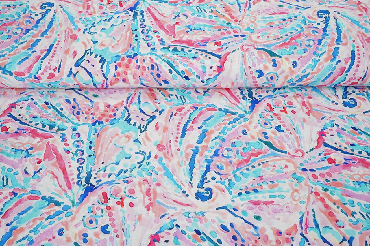 Effetto Lino Viscosa Stretch Cilia Multicolore 3 Effetto Lino Viscosa Stretch Cilia Multicolore 3