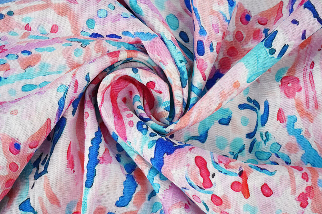 Effetto Lino Viscosa Stretch Cilia Multicolore 3 Effetto Lino Viscosa Stretch Cilia Multicolore 3