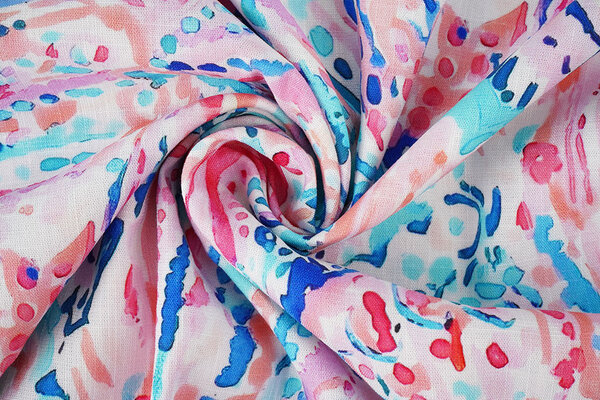 Effetto Lino Viscosa Stretch Cilia Multicolore 3 Effetto Lino Viscosa Stretch Cilia Multicolore 3