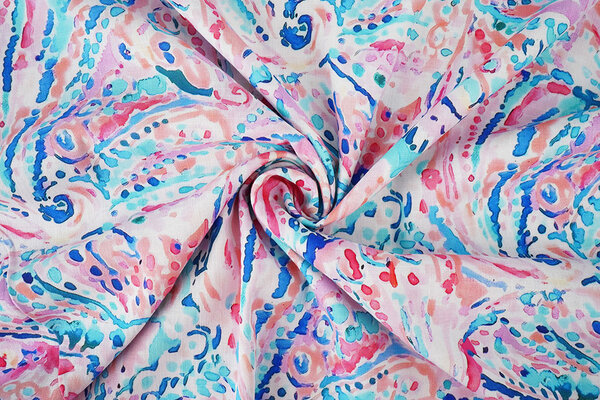 Effetto Lino Viscosa Stretch Cilia Multicolore 3 Effetto Lino Viscosa Stretch Cilia Multicolore 3