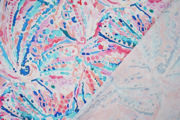 Leinenoptik Viskose Stretch Cilia Multi 3