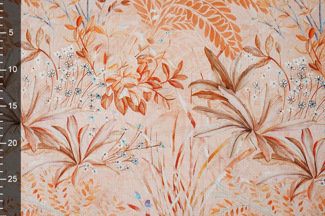 Effetto Lino Viscosa Stretch Denise Salmone Effetto Lino Viscosa Stretch Denise Salmone