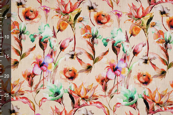 Linen Cotton Flowers Charmaine