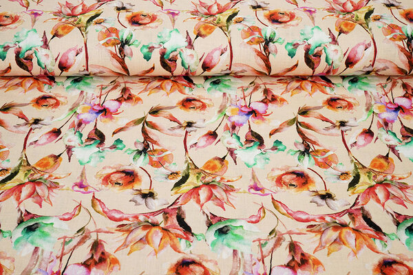 Linen Cotton Flowers Charmaine