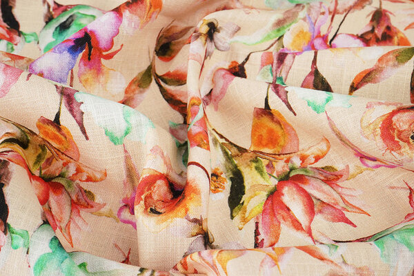 Leinen Baumwolle Blumen Charmaine