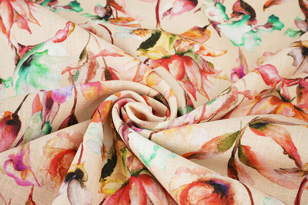 Linen Cotton Flowers Charmaine