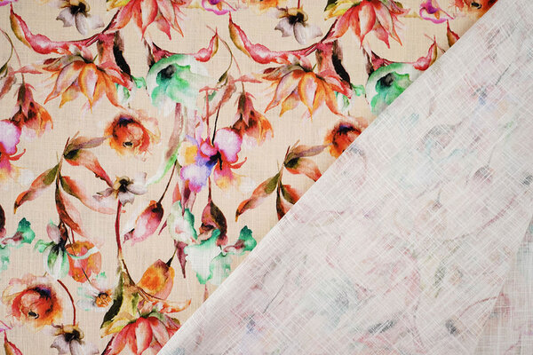 Linen Cotton Flowers Charmaine