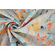 Lino Cotone Fiori e Foglie Carla Lino Cotone Fiori e Foglie Carla