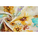 Viscose Linen Flowers Dionne Yellow