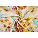 Viscose Lin Fleurs Dionne Jaune Viscose Lin Fleurs Dionne Jaune