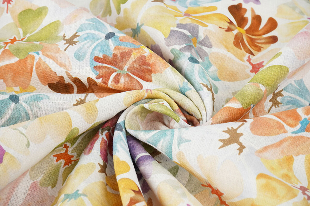 Leinen Baumwolle Blumen Gwen