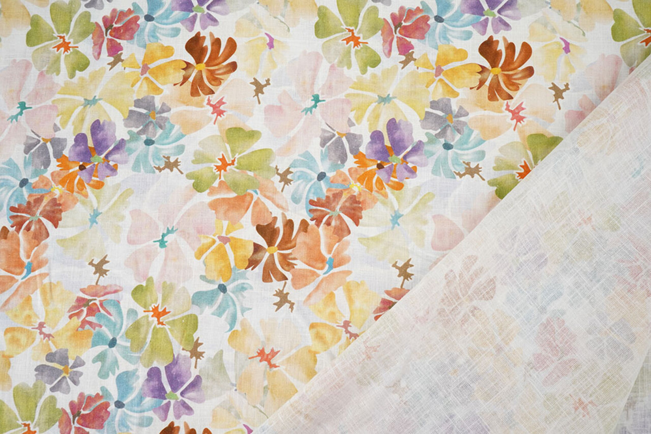 Leinen Baumwolle Blumen Gwen