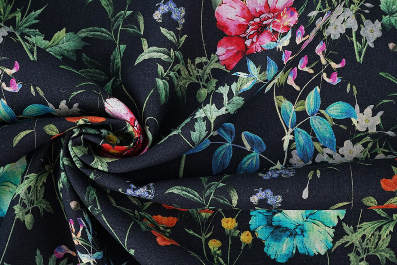 Leinen Baumwolle Blumen Hetty