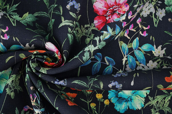 Leinen Baumwolle Blumen Hetty