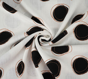 Viscose Linen Circles