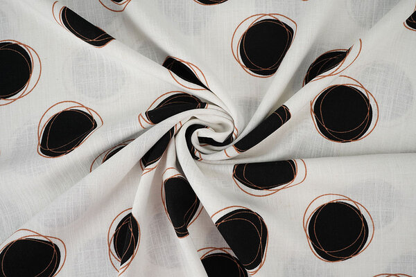 Viscose Linen Circles
