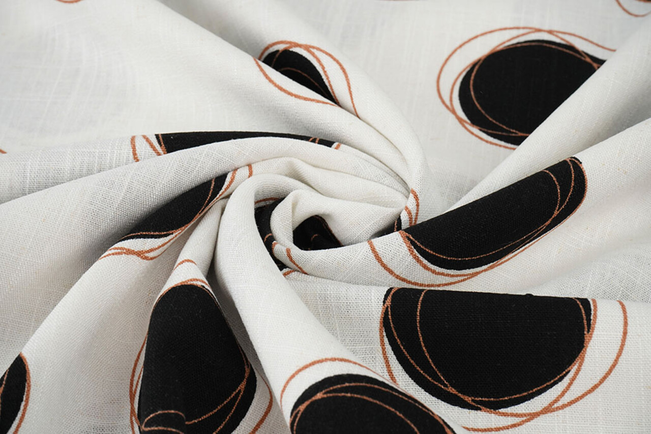 Viscose Linen Circles