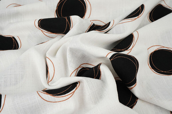 Viscose Linen Circles