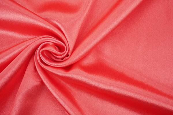 Stretch Satin Heavy Coral