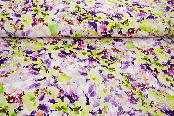 Jersey de Viscosa Flores Greetje Multi-1 Jersey de Viscosa Flores Greetje Multi-1